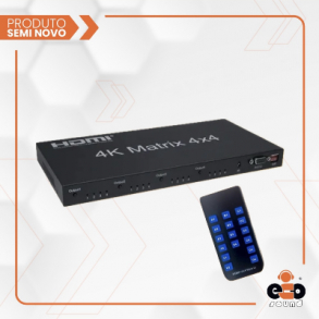 MATRIX HDMI ATIVA 4xIN | 4xOUT + FONTE