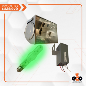 REFLETOR OUTDOOR HQI 400W VERDE