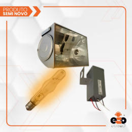 REFLETOR OUTDOOR HQI 400W ÂMBAR 