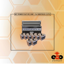 KIT POWER PLAY 8Ch EAM + 8x BODYPACK (127V)