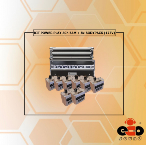 KIT POWER PLAY 8Ch EAM + 8x BODYPACK (127V)